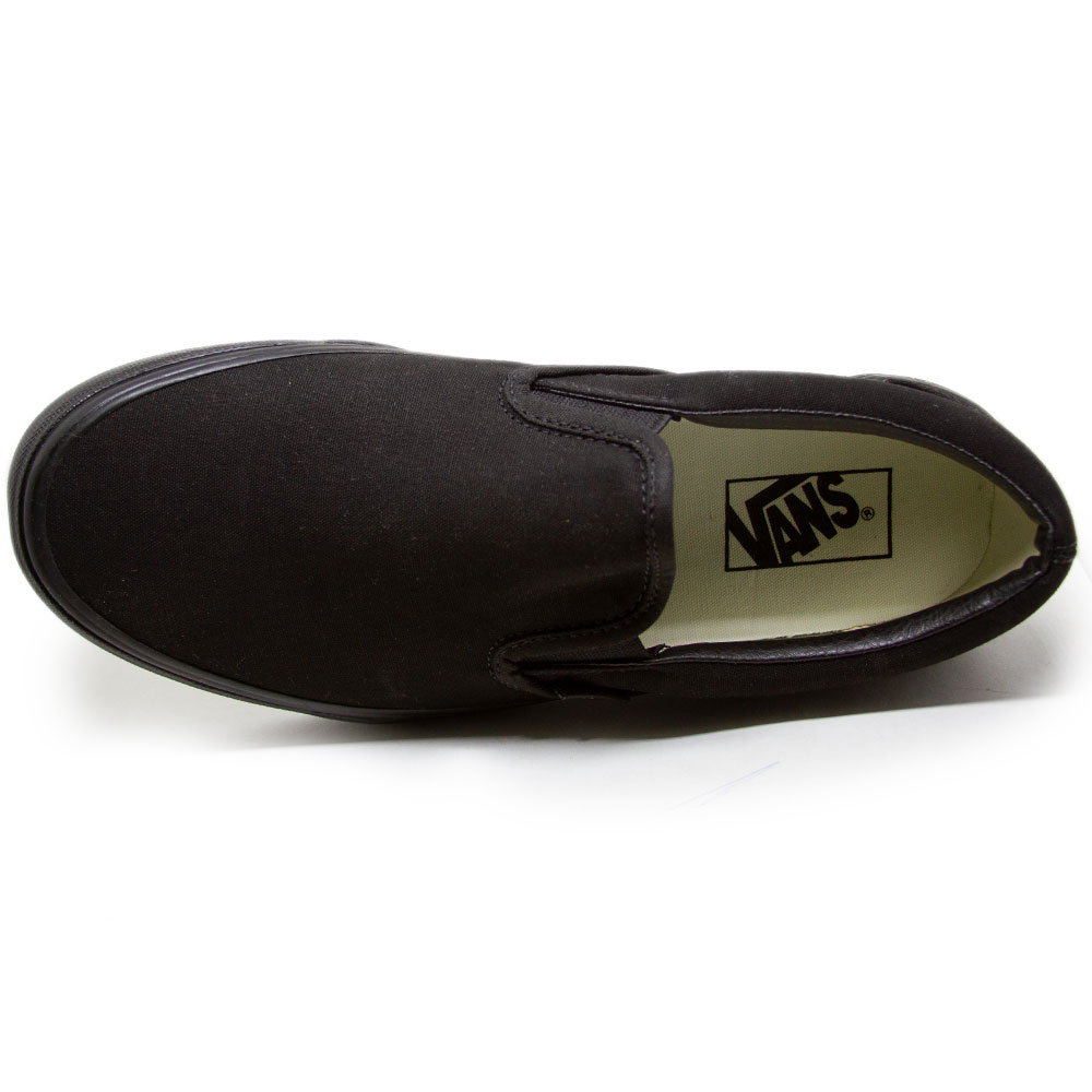 T Nis Vans Slip On Black Black Take Over Skateshop