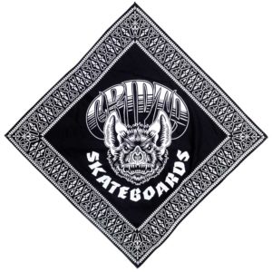 Bandana Cripta Skateboards Preta - Imagem 1