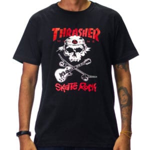 Camiseta Thrasher Skate Rock Preto - Imagem 1