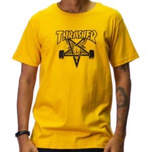 Camiseta Thrasher Skate Goat Amarelo - Imagem 1