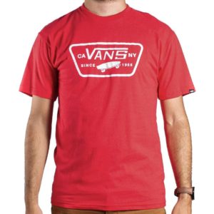 Camiseta Vans Classic Full Patch Vermelho - Imagem 1