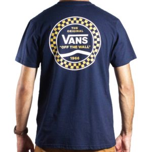 Camiseta Vans Checkered Side Stripe Dress Blues - Imagem 1