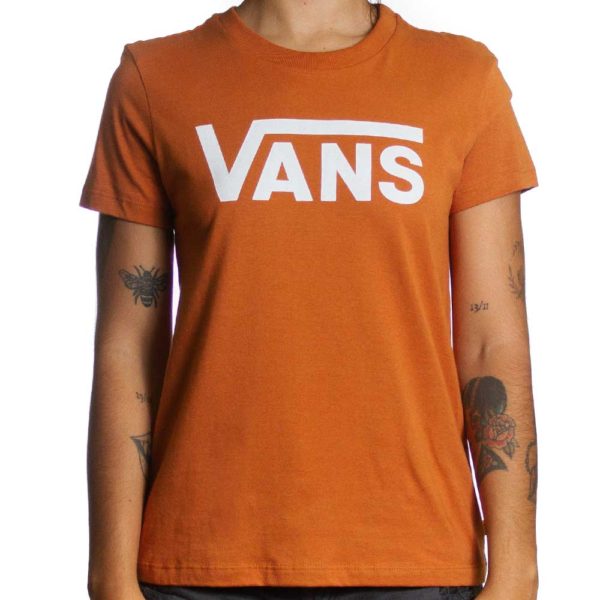 Camiseta Vans Flying V Crew FEMININA Tee Adobe - Take Over Skateshop