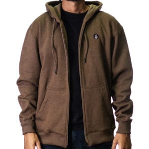 Casaco Volcom Single Stone Zip Marrom - Imagem 2