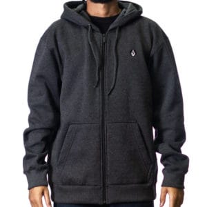 Casaco Volcom Single Stone Zip Preto - Imagem 1