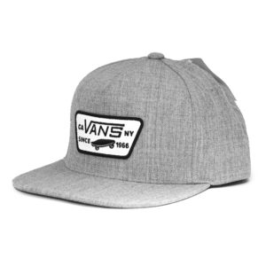 Bone Vans Full Patch Snapback Heather Cinza - Imagem 1