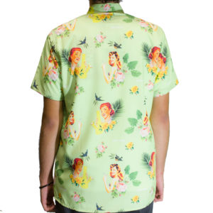 Camisa Dropdead Tropical Floral Verde - Imagem 3