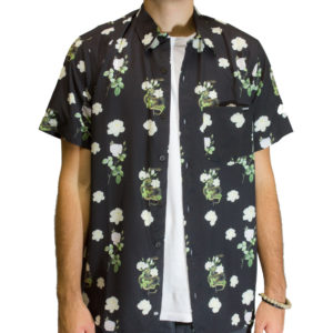 Camisa Dropdead White Roses Preta - Imagem 2