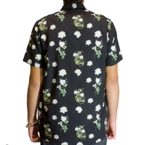 Camisa Dropdead White Roses Preta - Imagem 3