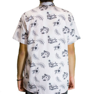 Camisa Dropdead Concrete Floral Rosa - Imagem 3