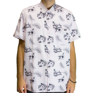 Camisa Dropdead Concrete Floral Rosa - Imagem 1
