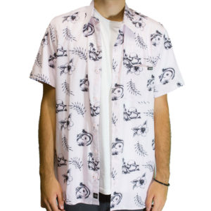 Camisa Dropdead Concrete Floral Rosa - Imagem 2