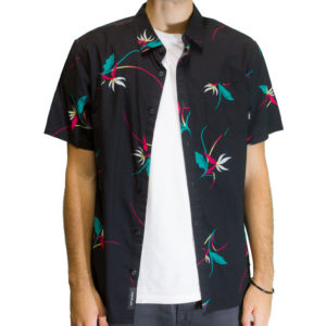 Camisa Vans Open Shade Floral Preta - Imagem 2