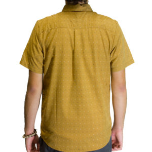 Camisa Volcom Frequency Dot Old Gold Caramelo - Imagem 3