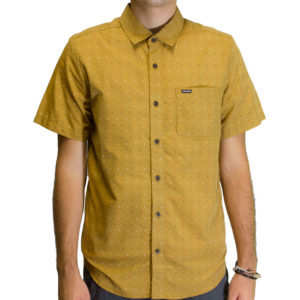 Camisa Volcom Frequency Dot Old Gold Caramelo - Imagem 1