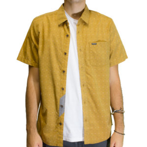 Camisa Volcom Frequency Dot Old Gold Caramelo - Imagem 2
