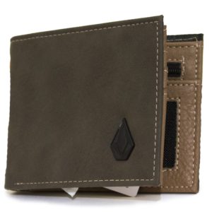 Carteira Volcom Slim Stone Marrom - Imagem 1