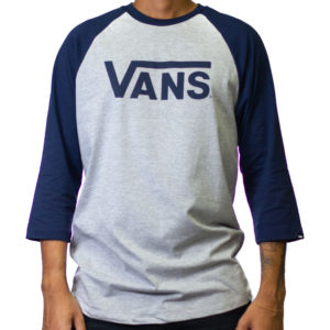 Camiseta Vans Classic Raglan 3/4 Athletic Heather SlimFit - Imagem 1