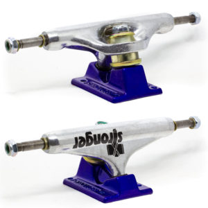 Truck Stronger 129 Tamboreado Base Azul Logo Preta - Imagem 1
