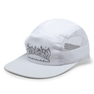 Boné Thrasher Five Panel Flame Outline Branco - Imagem 1