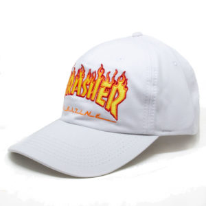 Boné Thrasher Dad Hat Flame Branco - Imagem 1