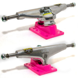 Truck Intruder 139 Mid Solid Pink/Silver - Imagem 1