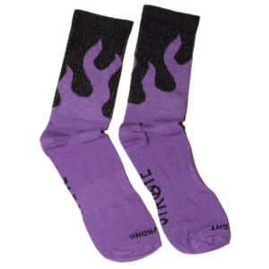Meia Straye Flame Crew Sock Roxa - Imagem 1