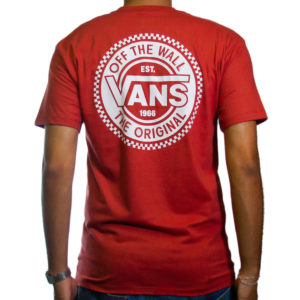 Camiseta Vans Checkerboard Chili Oil Classicfit Ferrugem - Imagem 1