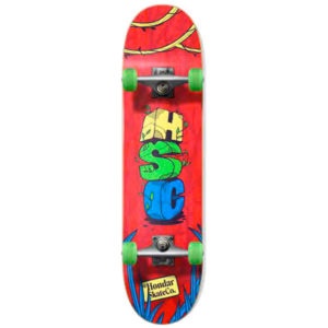 Skate Montado Hondar Iniciante Serie Jungle Vermelho - Imagem 1